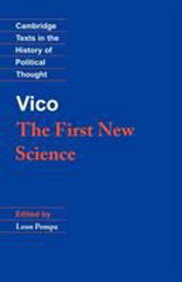 Vico The First New Science  9780521387262 Front Cover