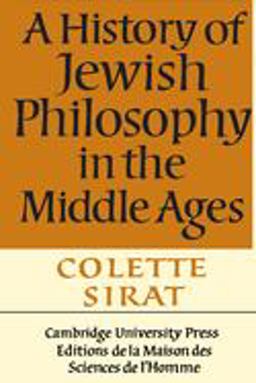 History of Jewish Philosophy in the Middle Ages  9780521397278 Front Cover