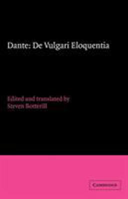 Dante De Vulgari Eloquentia  9780521409230 Front Cover