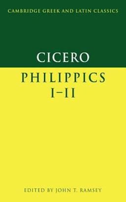 Cicero Philippics I-II  9780521422857 Front Cover