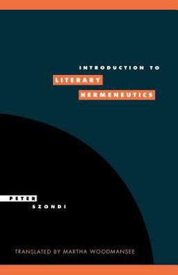 Introduction to Literary Hermeneutics  9780521459310 Front Cover