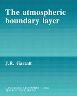 Atmospheric Boundary Layer  9780521467452 Front Cover