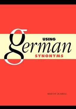 Using German Synonyms  9780521469548 Front Cover
