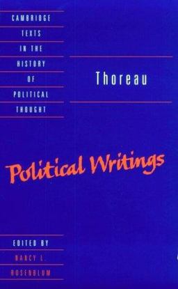 Thoreau Political Writings  9780521476751 Front Cover