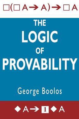 Logic of Provability  9780521483254 Front Cover