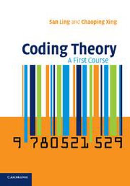 Coding Theory A First Course  9780521529235 Front Cover