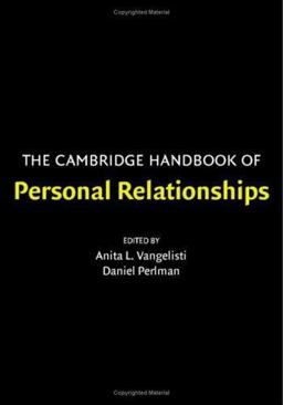 Cambridge Handbook of Personal Relationships  9780521533591 Front Cover