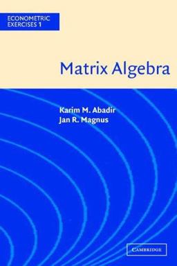 Matrix Algebra  9780521537469 Front Cover