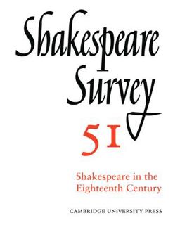 Shakespeare in the Eighteenth Century