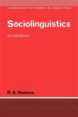 Sociolinguistics 2nd 9780521565141 Front Cover