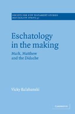 Eschatology in the Making Eschatology in the Making