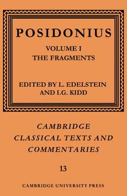 Posidonius The Fragments 2nd 9780521604253 Front Cover