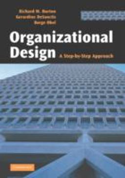 Organizational Design A Step-by-Step Approach  9780521617338 Front Cover