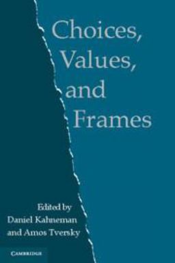 Choices, Values, and Frames  9780521627498 Front Cover