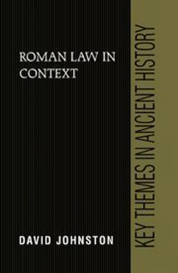 Roman Law in Context  9780521630467 Front Cover