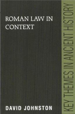 Roman Law in Context  9780521639613 Front Cover