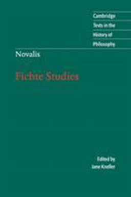 Fichte Studies  9780521643924 Front Cover