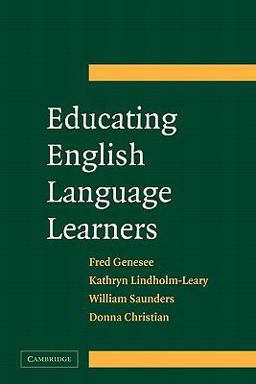 Educating English Language Learners A Synthesis of Research Evidence  9780521676991 Front Cover
