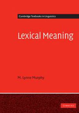 Lexical Meaning  9780521677646 Front Cover