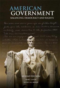 American Government Balancing Democracy and Rights 2nd 9780521681285 Front Cover