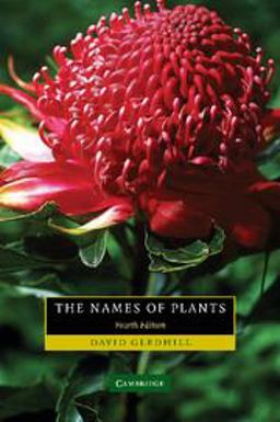 Names of Plants 4th 9780521685535 Front Cover