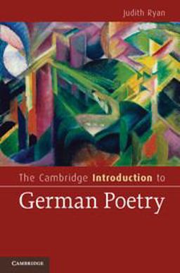 Cambridge Introduction to German Poetry  9780521687201 Front Cover