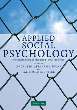 Applied Social Psychology Understanding and Managing Social Problems  9780521690058 Front Cover