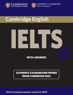 CAMBRIDGE IELTS 6 STUDENT'S BOOK WITH ANSWERS  9780521693073 Front Cover