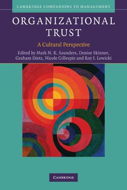 Organizational Trust A Cultural Perspective  9780521737791 Front Cover
