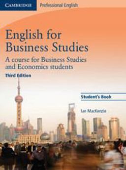 English for Business Studies Student's Book A Course for Business Studies and Economics Students 3rd 9780521743419 Front Cover