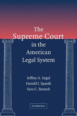 Supreme Court in the American Legal System  9780521785082 Front Cover