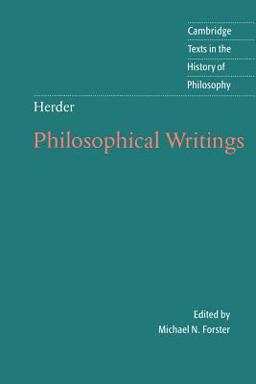 Herder Philosophical Writings  9780521794091 Front Cover
