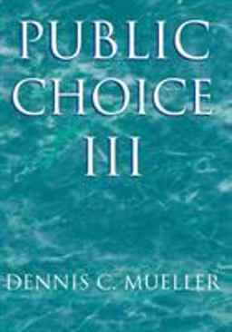 Public Choice III 3rd 9780521894753 Front Cover