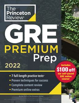 Princeton Review GRE Premium Prep 2022