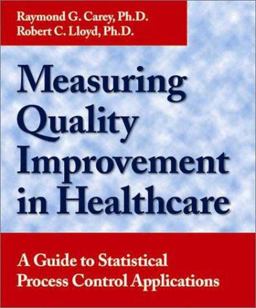 Measuring Quality Improvement in Healthcare A Guide to Statistical Process Control Applications  9780527762933 Front Cover