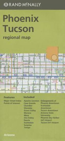 Rand McNally Pheonix/Tuscon & Vicinity, Arizona Regional Map: 2013 9780528008597 Front Cover