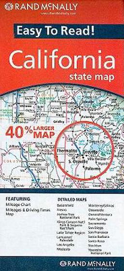 Rand McNally Easy to Read! California State Map Rand McNally Easy to Read! California State Map