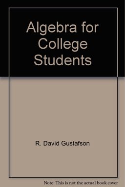 Algebra For College Students
