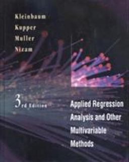 Applied Regression Analysis and Multivariable Methods 3rd 9780534209100 Front Cover