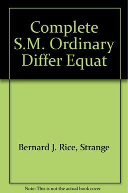 Ordinary Differential Equations
