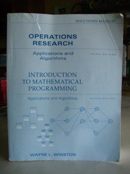 Operations Research 3rd 9780534230494 Front Cover