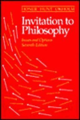 Invitation to Philosophy Issues and Options 7th 9780534255497 Front Cover