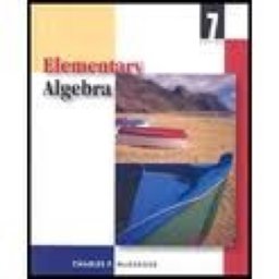 Elementary Algebra 7th 9780534273354 Front Cover