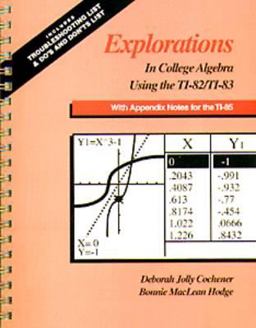 Explorations in College Algebra Using the TI-82/TI-83