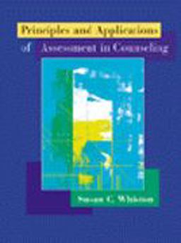 Principles and Applications of Assessment in Counseling  9780534348496 Front Cover