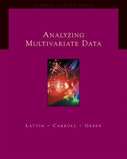 Analyzing Multivariate Data  9780534349745 Front Cover