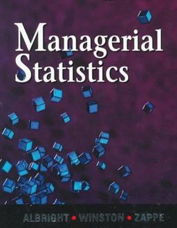 Managerial Statistics  9780534349813 Front Cover