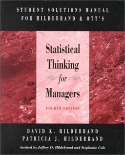 Student Solutions Manual for Statistical Thinking for Managers 4th 9780534353728 Front Cover