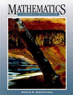Mathematics A Discrete Introduction  9780534356385 Front Cover