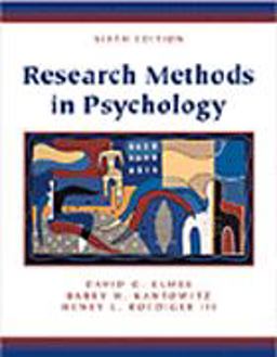 Research Methods in Psychology 6th 1998 9780534358112 Front Cover